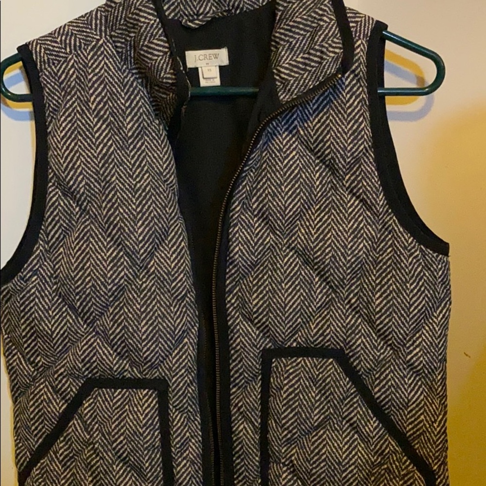 Jcrew herringbone vest